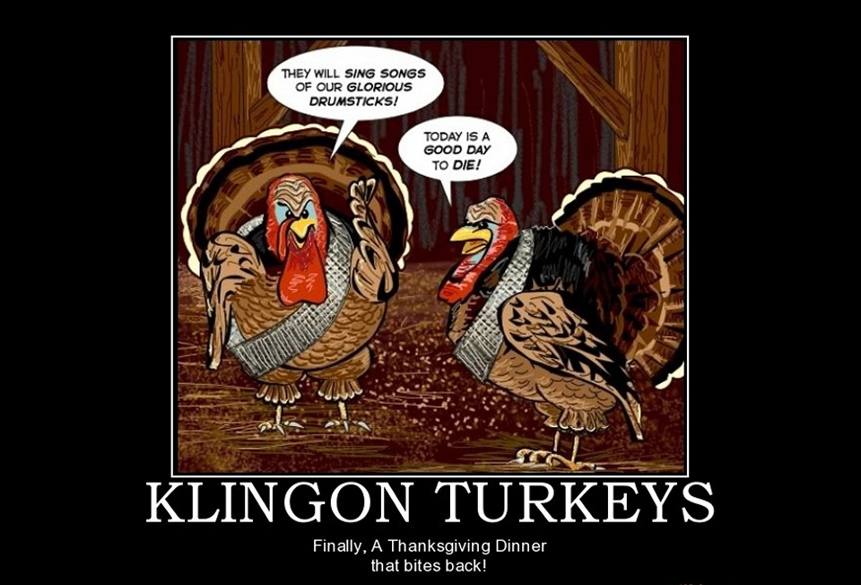 Daily Pic # 997, Klingon Turkeys